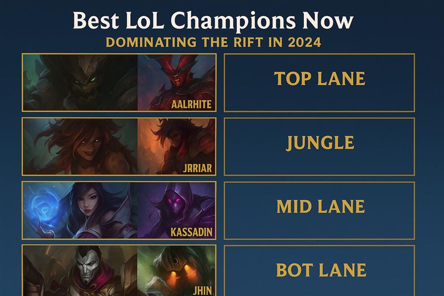 Best lol champions now - dominating the rift in 2024