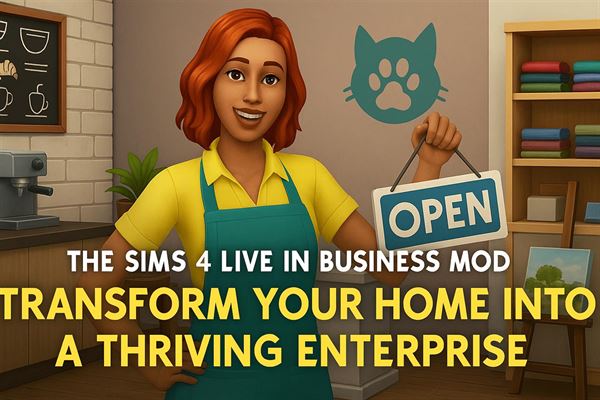 Sims 4 live in business mod - transform your home into a thriving enterprise